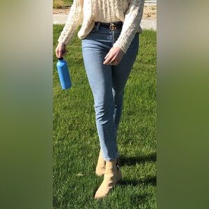 Re/Done Women’s Sky Blue Boyfriend Jeans